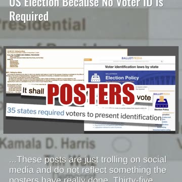 Fact Check: FAKE Posts Claim Foreign Nationals Voting In US Election Because No Voter ID Is Required