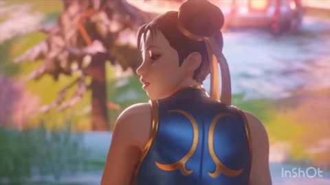 Chun Li enjoying the lakeside view