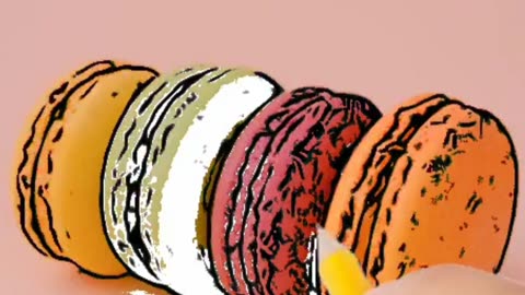 Biscuits draw art painting