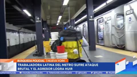 Una trabajadora latina del metro sufre una brutal agresión | Noticias Telemundo