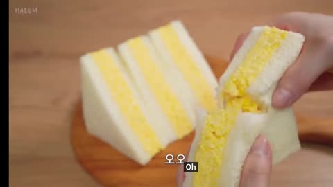 The most delicious egg sandwich #sandwich # ساندویچ