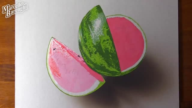 Draw The Color Of Watermelon Fruit