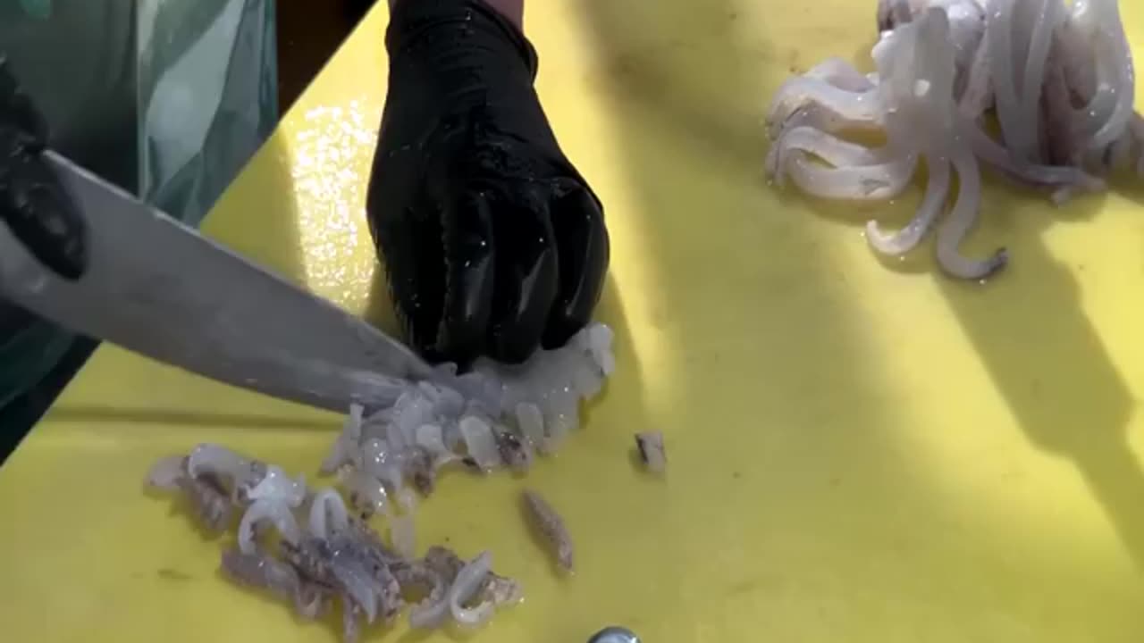 What the black thing they cut off at the start