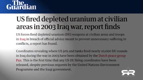 NATO’s Dispersal Of Depleted Uranium 🤬Throughout The World☣️