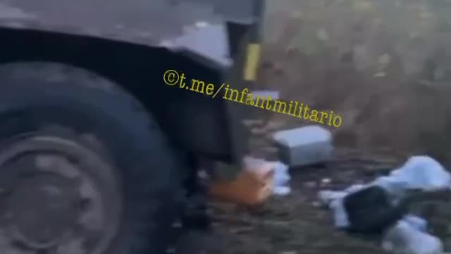 British-made Saxon AT105 armored vehicle blown up by AFU in Donbass