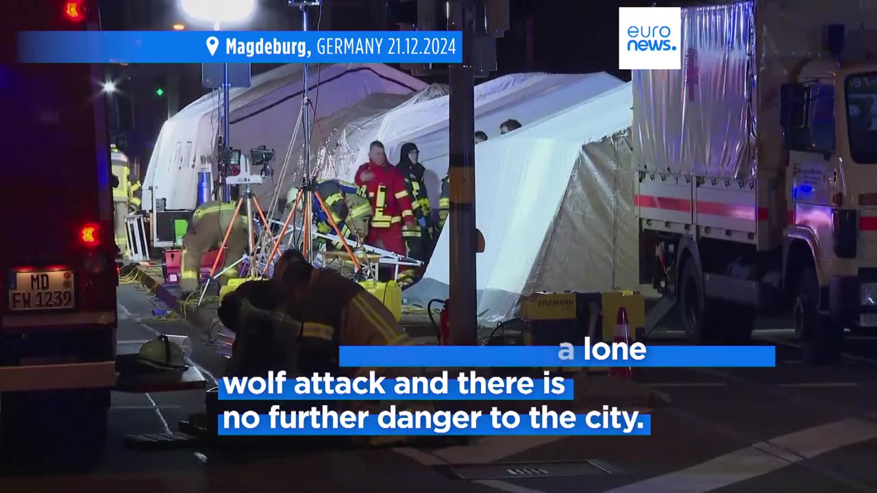 At least two killed, 60 injured after car ploughs into Magdeburg Christmas market