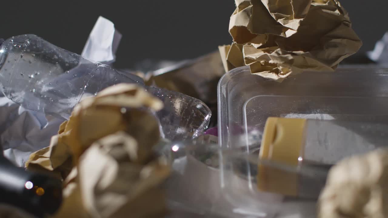 Close Up Shot Of Rubbish