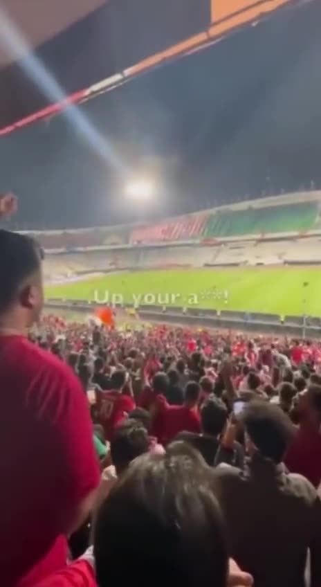 IRAN 🇮🇷 on Sunday at a soccer game at Aryamehr (Azadi) Stadium in Tehran