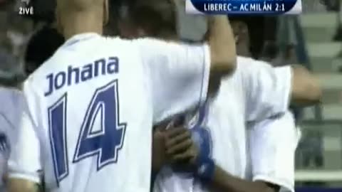Dvojzápas FC Slovan Liberec vs AC Milán, předkolo Ligy mistrů 2002