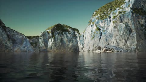 fjord mountains with rocks in norway