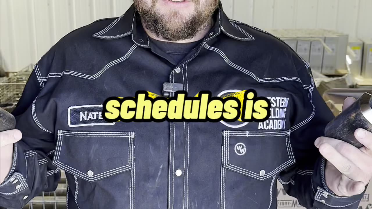 The difference in schedule pipe #tipoftheday #weldingtips