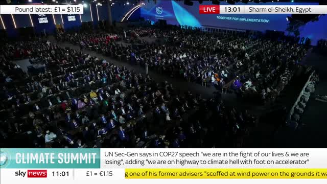 'We are on a highway to climate hell,' says UN Secretary General