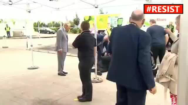 Employee faints in front of Prince Charles