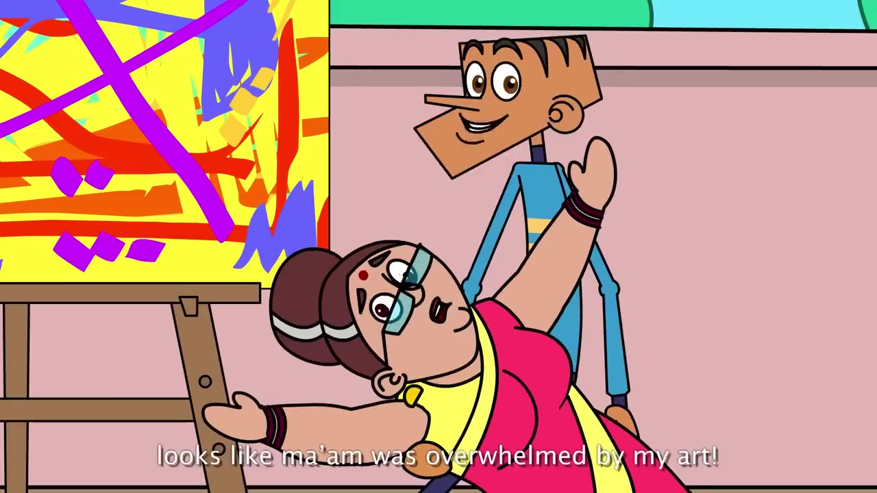 Suppandi The Picasso | Suppandi In an Art Class | Cartoon Stories - Funny Cartoons