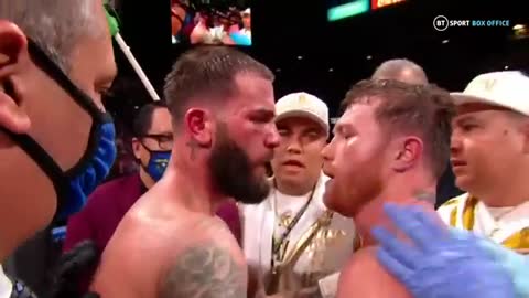 BOXING ..Canelo And Caleb Plant Embrace And Show Respect After Epic Battle .