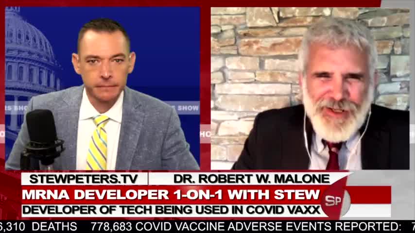 Stew Peters show - Dr. Robert Malone on his mRNA creation