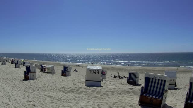 Sylt Westerland from above - 4K Ultra HD - beach dunes summer nice weather