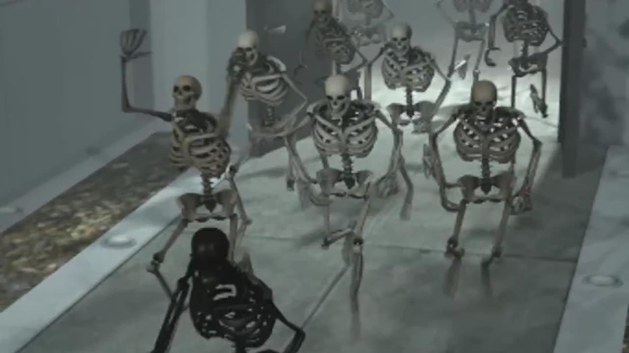 Skeleton Vs Police