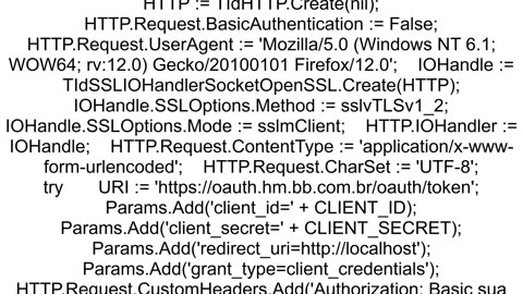 Delphi Google oauth2 token request using Indy HTTP get 400 Bad Request