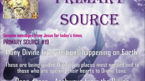 I AM PRIMARY SOURCE # 19 9-3-23