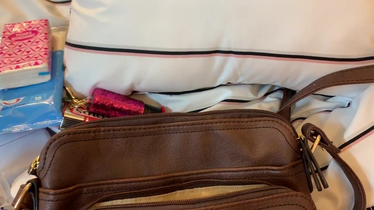 What's in my Brenice Crossbody Bag from Amazon