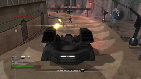 Star Wars battlefront classic collection tank gameplay!