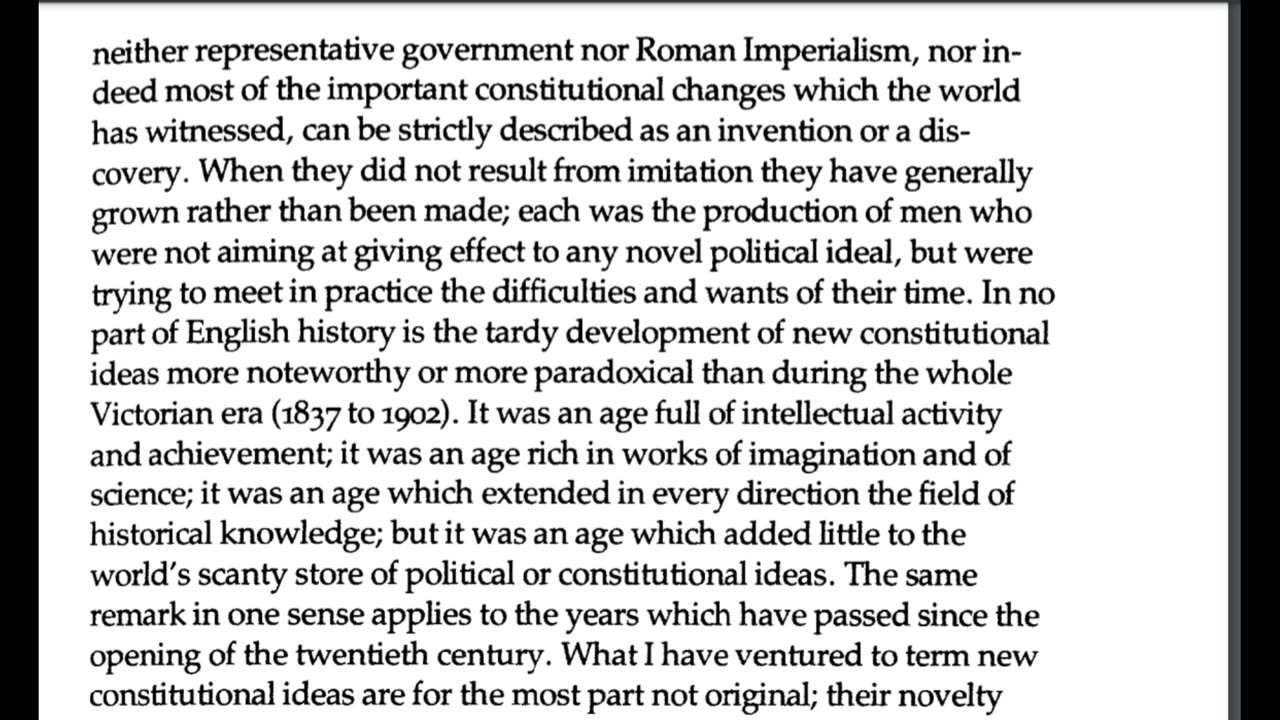 Excerpts from Introduction to the study of the law of the constitution