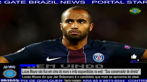 Lucas Moura não fica em cima do muro e irrita esquerdistas na web: “Sou conservador de direita”