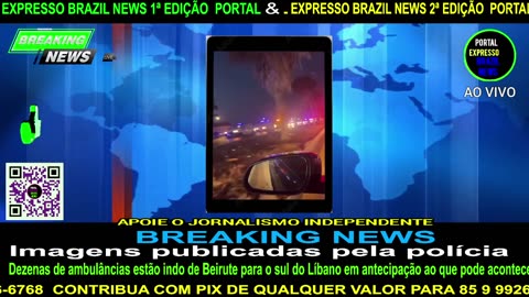 BREAKING NEWS Dezenas de ambulâncias estão indo de Beirute para o sul do Líbano.