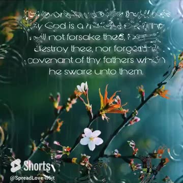 Deuteronomy 4:31 #short #scripture #bible #verse #verseoftheday #inspiration #shorts