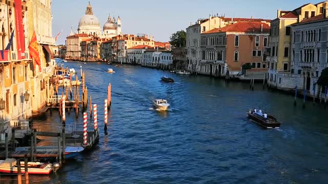 Boat in Venice, Canale Grande, Italy