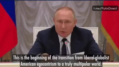 Übergangs vom globalistischen amerikanischen Egozentrismus zu einer wirklich multipolaren Welt.