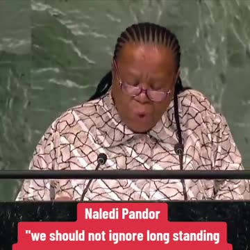 NALEDI PANDOR - WE WILL NOT IGNORE