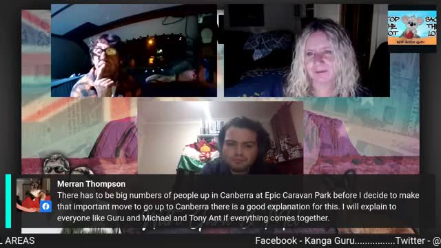 Guru and Caz with Timothy and Carl