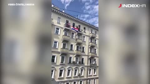 Hrvatski navijači u Moskvi