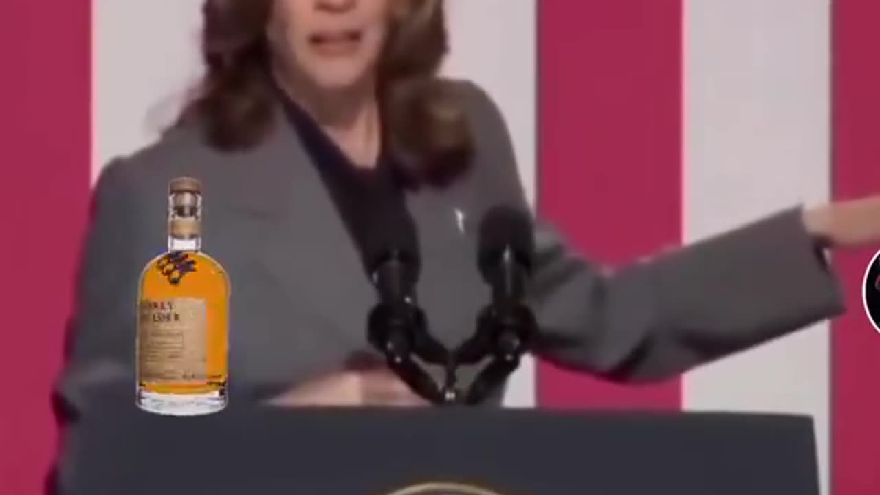 Kamala is drunk again.