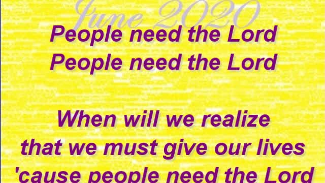 People Need the Lord by Steve Green with Meg Rayborn Dawson for MegzMuzik