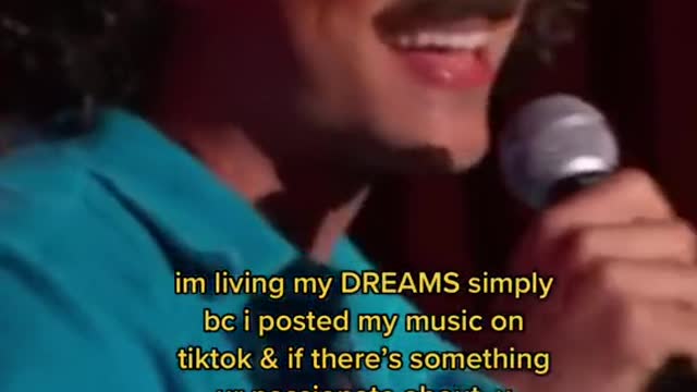 this is the story of how i ended up singing my song on