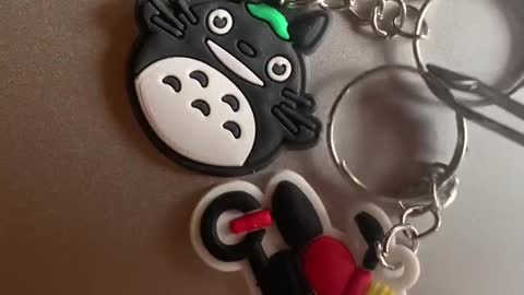 Key Pendant - Coffee cat wants to ride a motorcycle