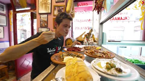 tapas hopping in different neighborhoods.