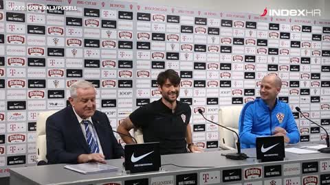 Srebrić i Ćorluka na konferenciji za novinare