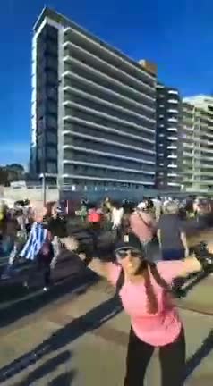 Uruguay Vaccine passport/COVID restriction protests Nov. 21, 2021