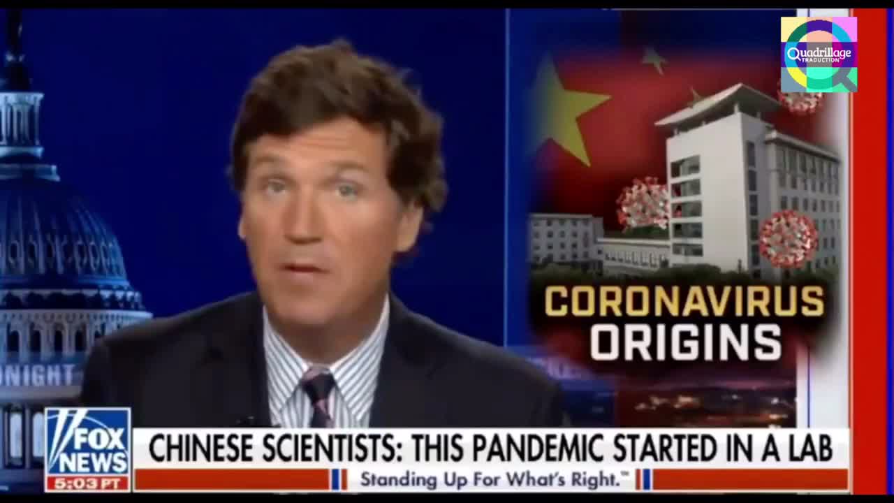 Tucker Carlson: l’origine du coronavirus!