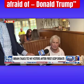 Watched the debates and the one thing I came away with, Trump is the only one ...