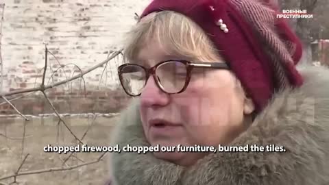 the looting by Ukrainian soldiers