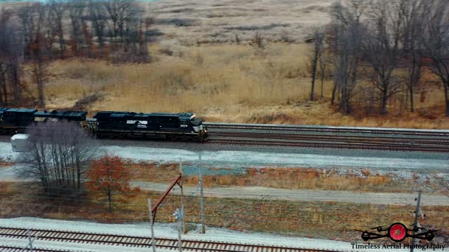 Train Derailment Update Trains are running clean up is slow Drone Footage