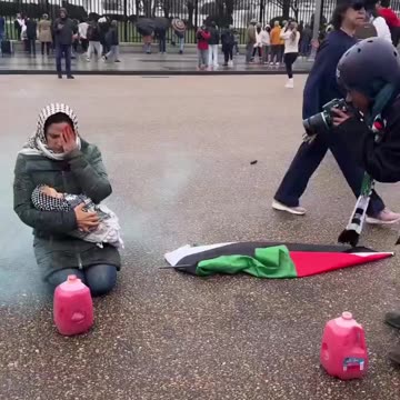 'Worst Show Ever': Activists Reenact What's Happening In Gaza In Front Of The White House