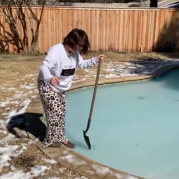 she had a nice ice bath