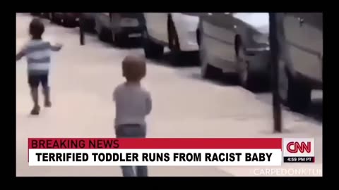 TERRIFIED BLACK TODDLER RUNS FROM RACIST BABY, Carpe Donktem 2020