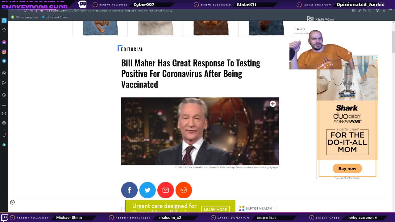 Bill Maher Gets Covid-19